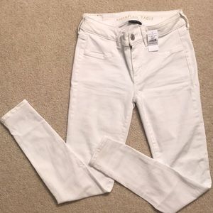 American Eagle Next Level Stretch White Jeans